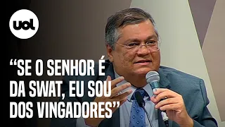 Flávio Dino responde Marcos do Val: 'Se o senhor é da SWAT, eu sou dos Vingadores'