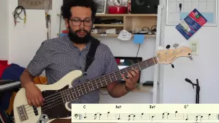 "Tumbao" examples for bass - Marcha #1-2 Aplication