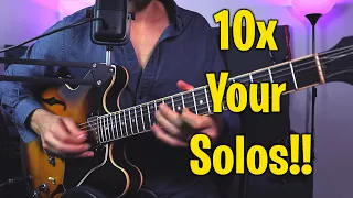 10 LEVELS of MINOR PENTATONIC SOLOING on GUITAR (basic to advanced)