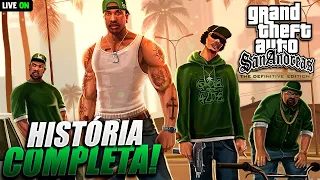 GTA SAN ANDREAS | ATÉ ZERAR COMPLETO | PT-BR 4K PARTE - 01 O INÍCIO (The Definitive Edition)