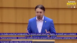 Łukasz Kohut po śląsku w PE