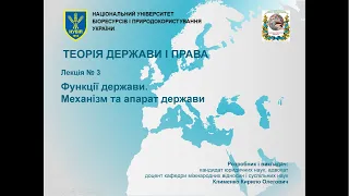 Теорія держави і права - лекція 3 - частина 1