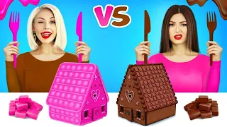 Provocarea Bubble Gum vs Mâncare cu Ciocolată! Mănâncă Dulciuri & Baloane gigantice de la RATATA