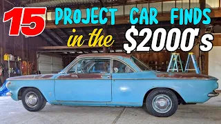 Top 15 Classic Cars Under $3,000  - 1950s and 1960s Projects on Sale  by owner!