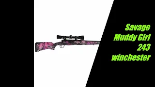 Savage Axis muddy girl rifle in 243 Winchester