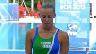 Cagnotto Dallapè - Argento nei 3m sincro ai Mondiali di Barcellona 2013