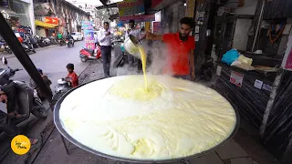 World Biggest Kadhai Kesar Doodh Rs. 30/- Only #indorefood #shorts