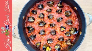 Baked Orzo & Mussels | Delicious Lenten Recipe | Ken Panagopoulos
