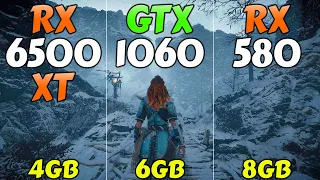 RX 6500 XT vs GTX 1060 vs RX 580 - Test in 10 Games