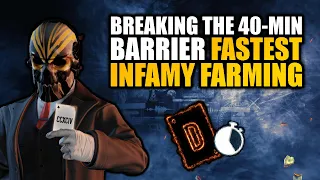 [PAYDAY 2] Can the 40-minute barrier be broken? Fastest infamy farming!