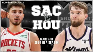 Houston Rockets vs Sacramento Kings Full Game Highlights | Mar 10 | 2024 NBA Season