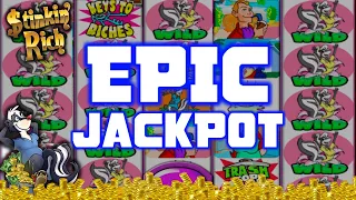 EPIC JACKPOT STREAK ▶ $100 Max Bet Stinking Rich