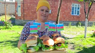 Making a Delicious Burger - Burger Video in Rural Life