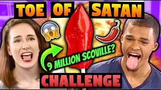 TOE OF SATAN CHALLENGE (World's Hottest Lollipop!)