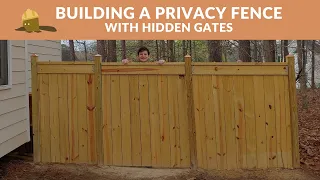 How to Build a Privacy Fence With Hidden Gates