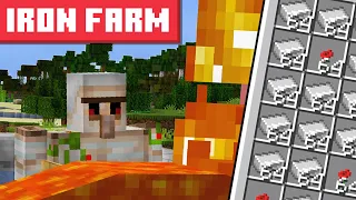 Simple Iron Farm Minecraft 1.20.4 - BEST DESIGN - 300+ IRON PER HOUR