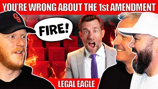 You're Wrong About The 1st Amendment #legaleagle | OFFICE BLOKES REACT!!