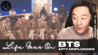 DJ REACTION to KPOP - BTS PERFORMS LIFE GOES ON MTV UNPLUGGED