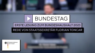 Schlussrunde der Haushaltswoche im Deutschen Bundestag - Rede von Florian Toncar