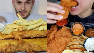 MUKBANGERS and their FRIED FISH AND CHIPS