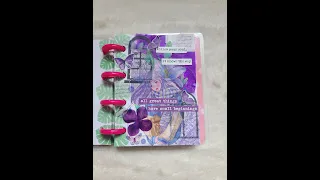 ASMR Aesthetic Journaling 💜💚 Purple and Green Theme #shorts #asmr #journal