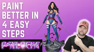 You can PAINT your 3D Prints BETTER NOW! X-men l Psylocke