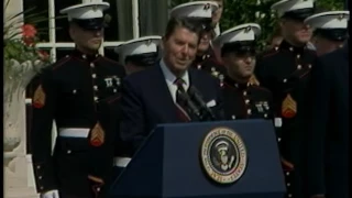 President Reagan's Departure Remarks in London, England on June 10, 1984