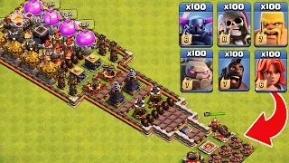 Clash Of Clans | Who Can Survive This Trap? | Trap VS Troops