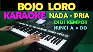 BOJO LORO - Didi Kempot | KARAOKE NADA COWOK/PRIA | LIRIK, HD
