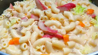 SOPAS  (Filipino Chicken Macaroni Soup)