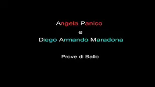 Diego Armando Maradona e Angela Panico Durante Le Prove di Ballo in Ballando con Le Stelle.