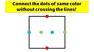 Connect the dots of same color without crossing the lines!