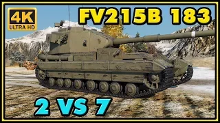 World of Tanks | FV215b (183) - 8 Kills - 9,9K Damage - 2 VS 7 Gameplay