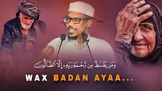 MUXAADARO NOLOSHAADA RAAD KU REEBI DOONTA | WAX BADAN WAAD OOYI LAHAYDEEN | SHEEKH MUSTAFE XAAJI