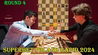 Nodirbek Abdusattorov vs Vincent Keymer || Superbet Poland Rapid 2024 - R4