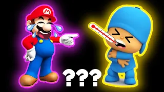 Pocoyo & Mario "Sick & Laugh" Sound Variations in 50 Seconds