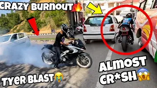 I Almost cr*sh my Ktm rc390😭|| Tyer blast hogaya rs200 ka…Training back workout