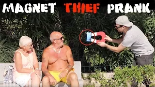 Magnet Thief PRANK  part2 - Julien Magic