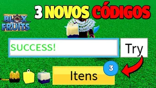 CORRE 3 NOVOS CÓDIGOS SECRETOS DE FRUTAS GRÁTIS NO BLOX FRUITS...