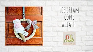 Ice cream cone wreath