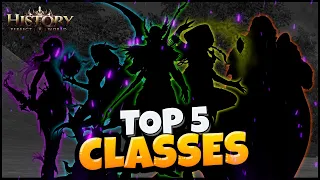 TOP 5 CLASSES NO PERFECT WORLD HISTORY