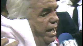 Boxing - 1984 - Al Bernstein Interviews Johnny Bumphus + Trainer Lou Duva On Controversial TKO Call
