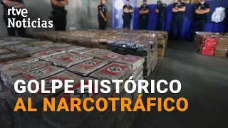 ALGECIRAS: INTERVENIDO un ALIJO de más de 9.000 KILOS de COCAÍNA procedente de ECUADOR | RTVE