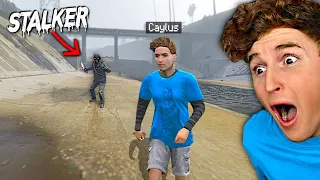 I FOUGHT MY CREEPY STALKER In GTA 5.. (TERRIFYING)