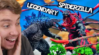 Reacting to Legendary Godzilla vs SPIDERZILLA STOP MOTION