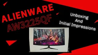 World First 32" QD-OLED Gaming Monitor | Alienware AW3225QF Unboxing & Initial Impressions