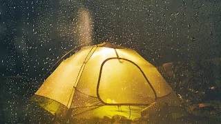 The sound of a THUNDERSTORM and RAIN on a TENT ★ 10 hours of high quality relaxing noises