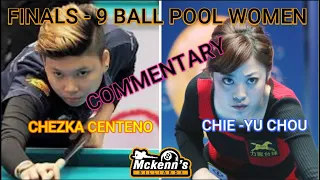 Billiard Vlog#205: FINALS -  CHEZKA CENTENO( PHILS)VS CHIEH YU CHOU (TAIWAN)