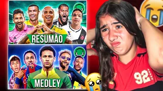 REACT ♫ DEYVINHO PAI DO FLAMENGO, MESSI DESTRÓI DE NOVO, GOLAÇO DO HULK ♫ SUPER-MEDLEY DO NEYMAR⚽️