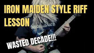 80s Heavy Metal Iron Maiden-Style Riff - Metal Guitar Lesson